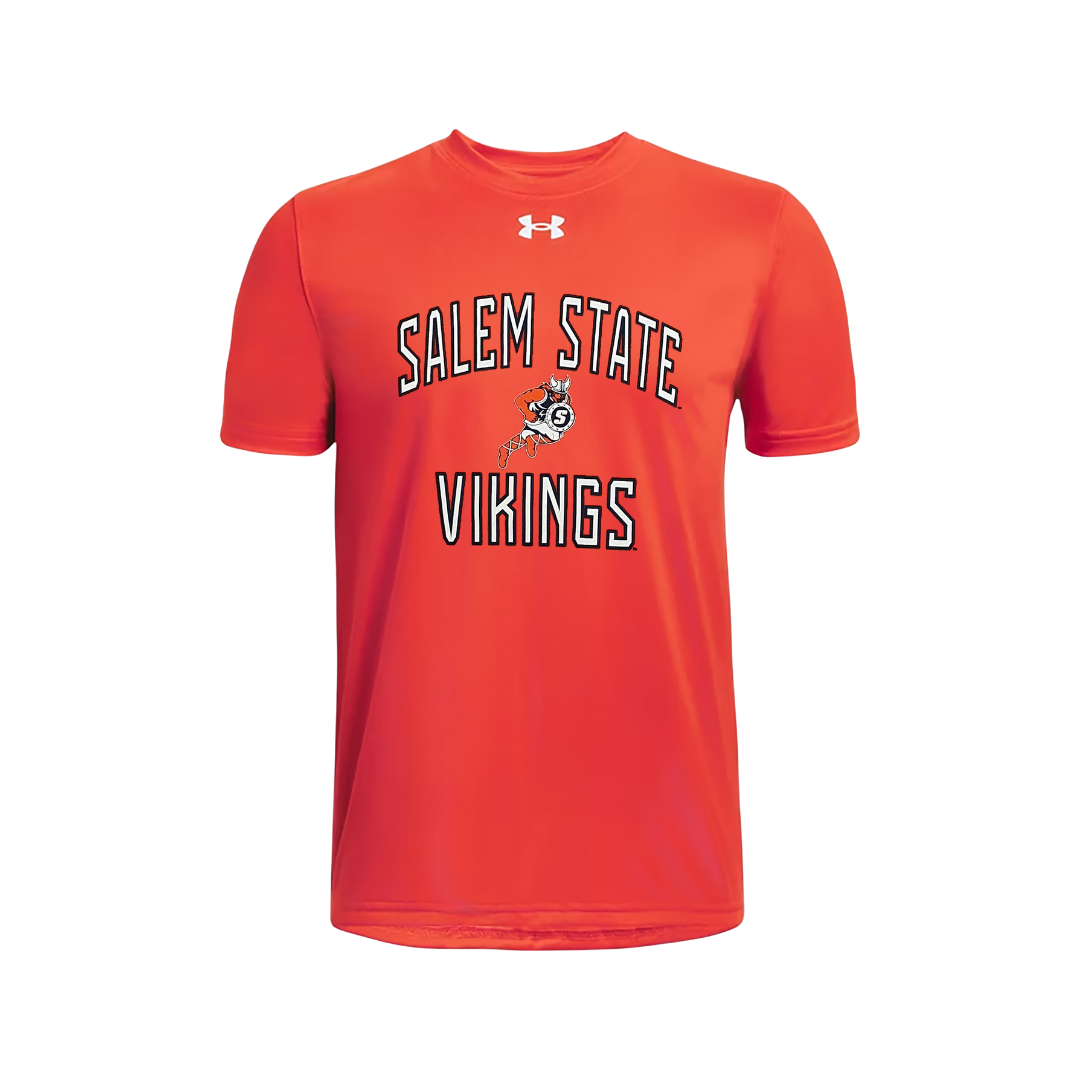 Salem State University S/S Tee With White Mascot With Vikings