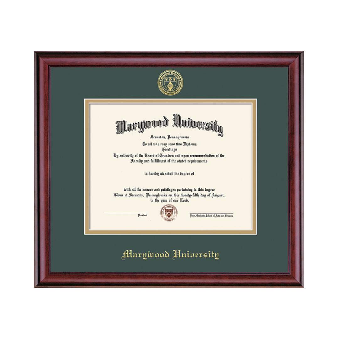 Framing Success Marywood University Classic PhD Diploma Frame