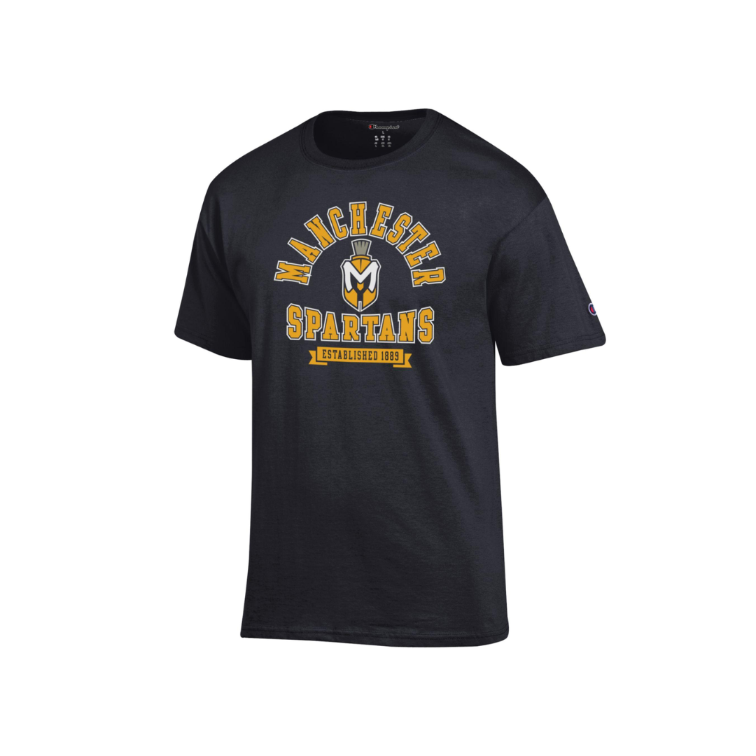 University Of Tampa Spartans Classic Arch T-Shirt - Officially Licensed UT Apparel (Black, Small)
