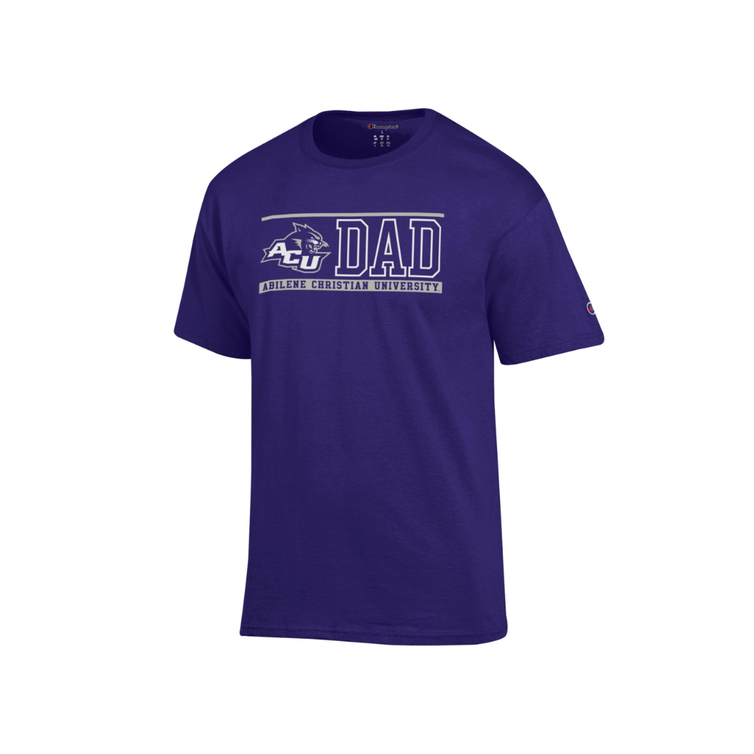 ACU Champion Dad T Shirt Purple